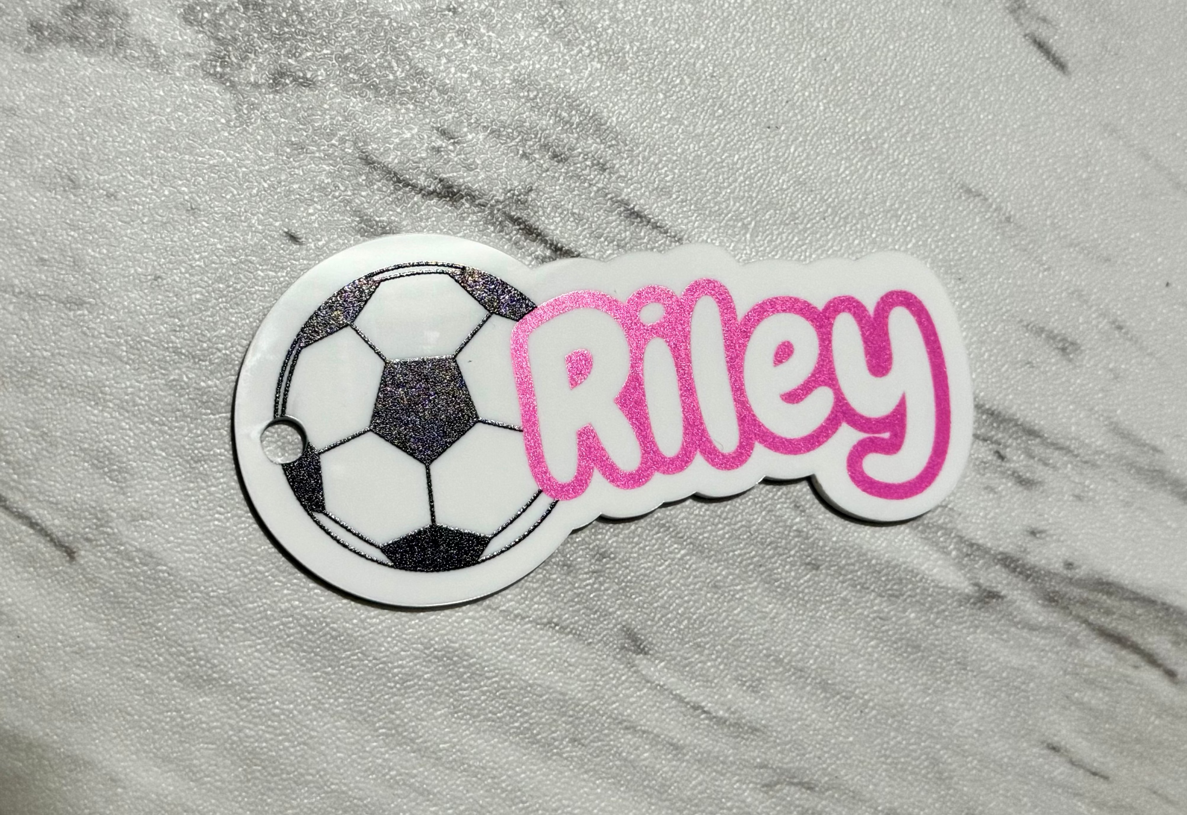 Custom Sports Bag Tags - Soccer