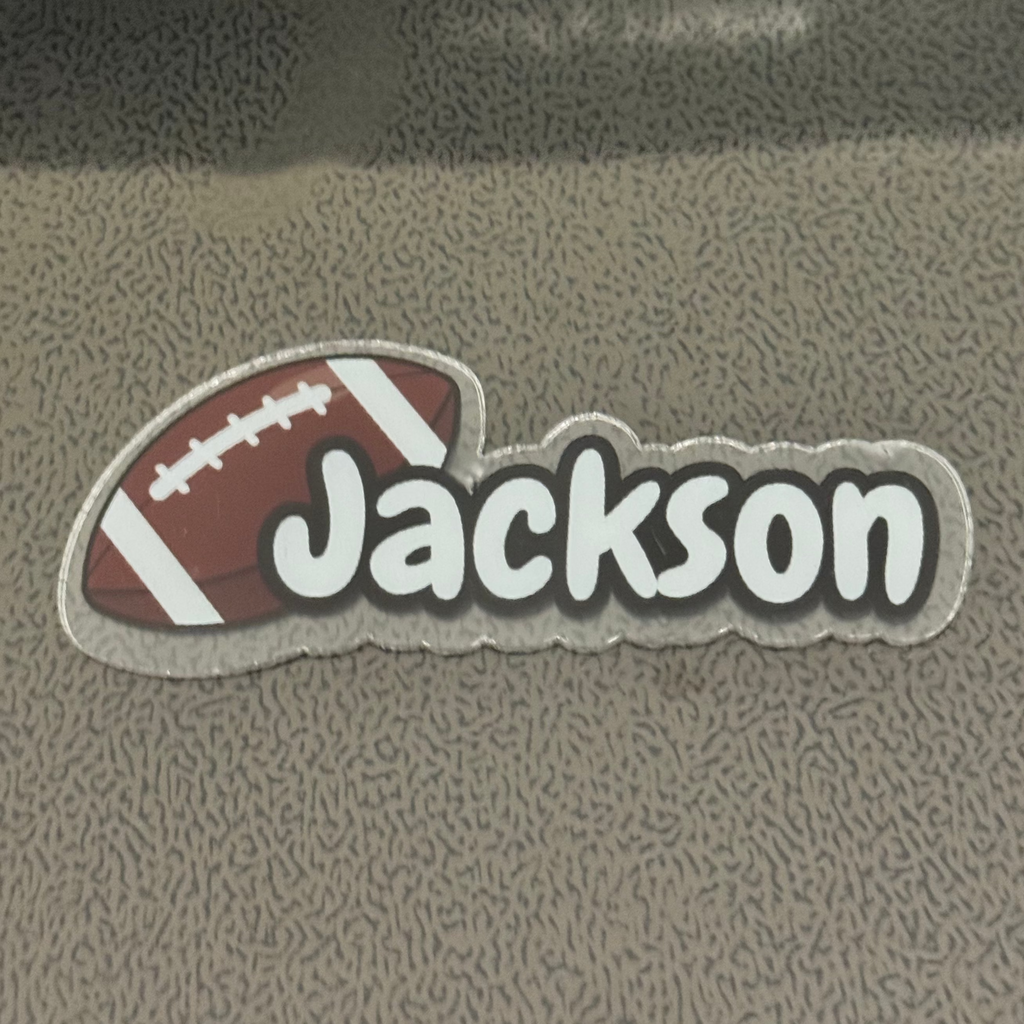 Custom Sports Bag Tags - Football