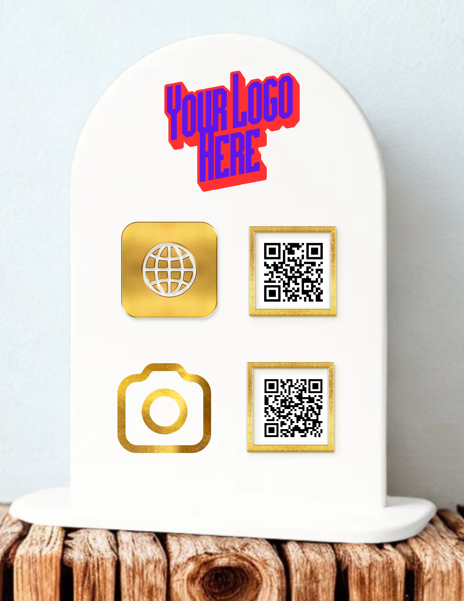 Custom Acrylic Signs with QR Codes